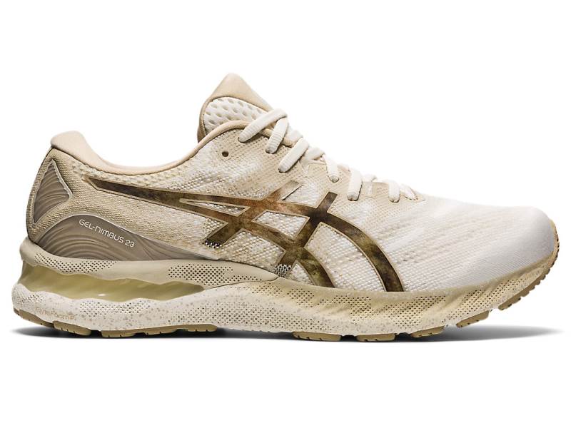 Sapatilhas Running Asics GEL-NIMBUS 23 EARTH DAY Homem Creme, 5809A702.151